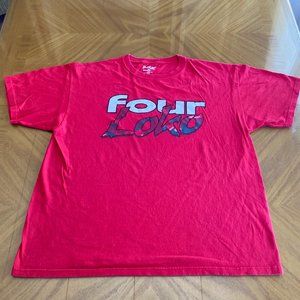 Four Loko spellout graphic t-shirt